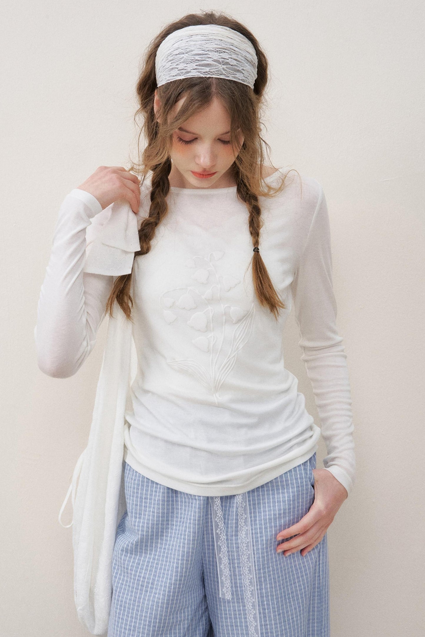 Lattice Loungewear Top