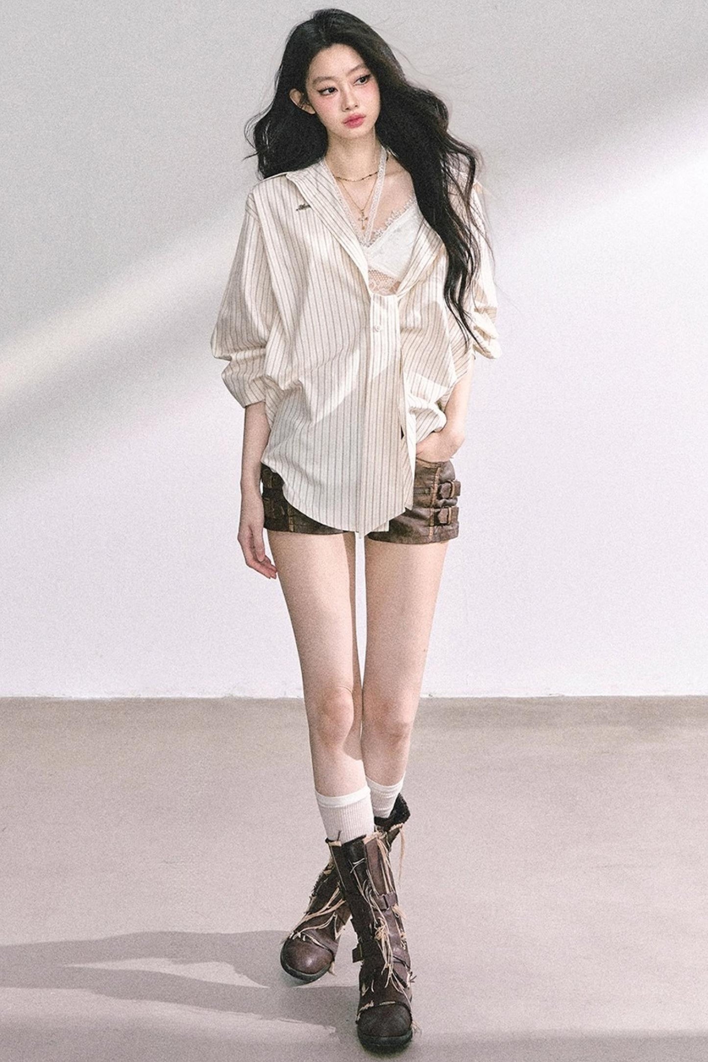 French Stripe Sunscreen Shirt