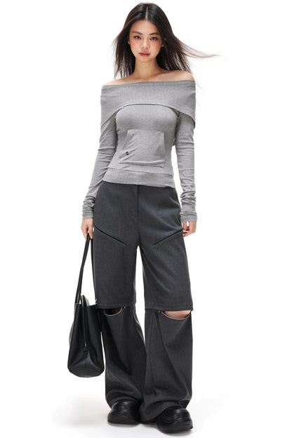 Lyocell Tencel Off-Shoulder Top