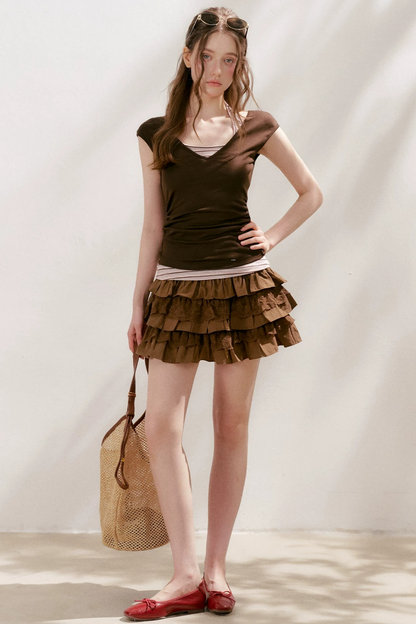 Cotton Lace A-Line Skirt