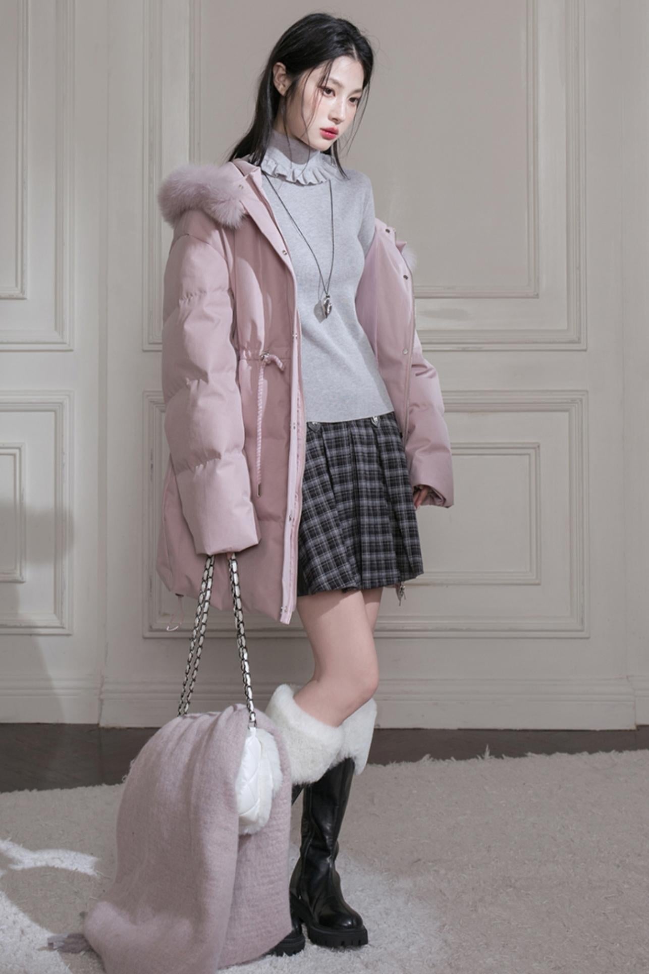 Mercerized Wool Ruffle Top