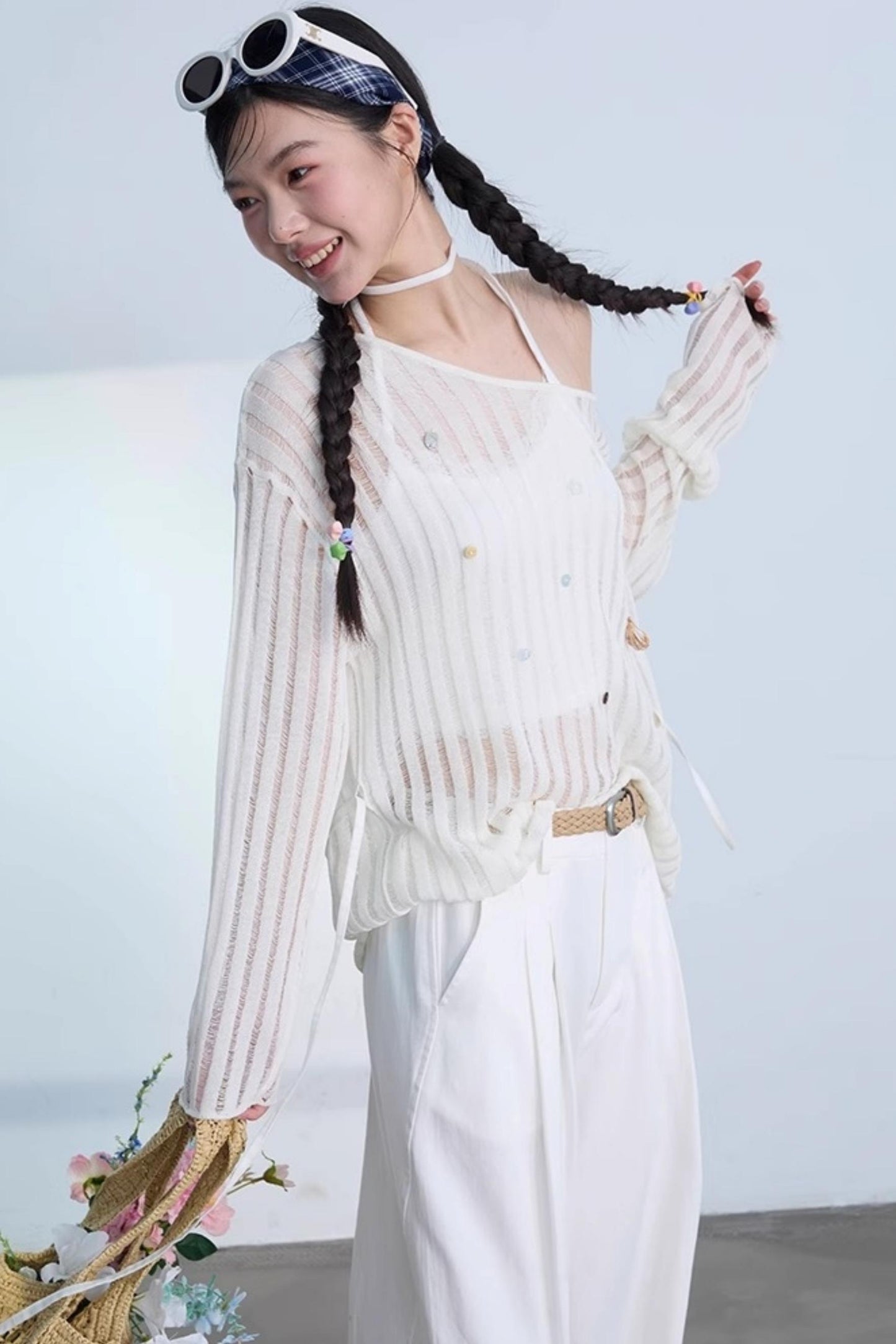 Chic Sunscreen Blouse