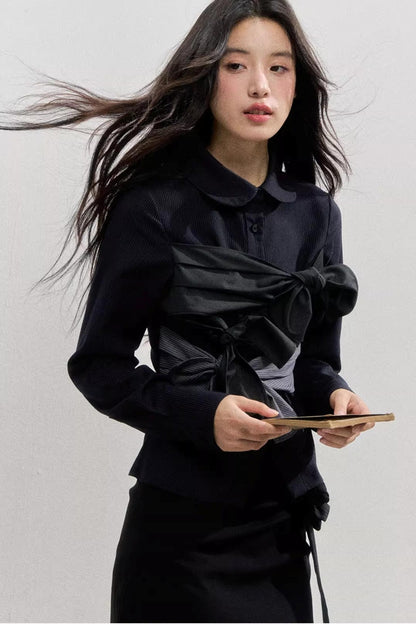 Butterfly Strap Long-Sleeved Shirt