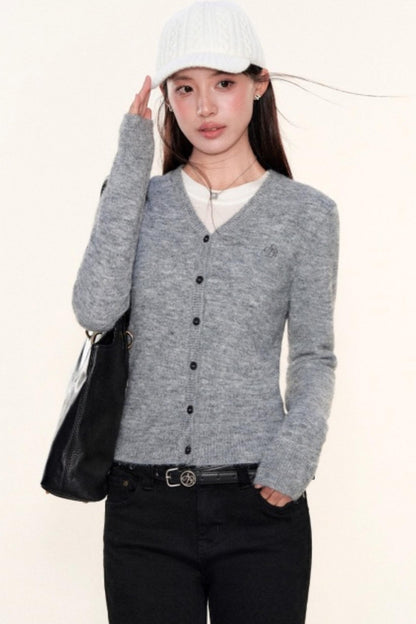 Slim-Fit Knitted Cardigan
