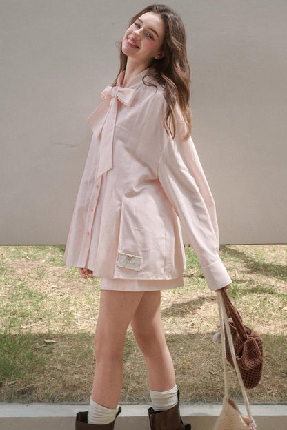 Pink Bow Shirt set-Up