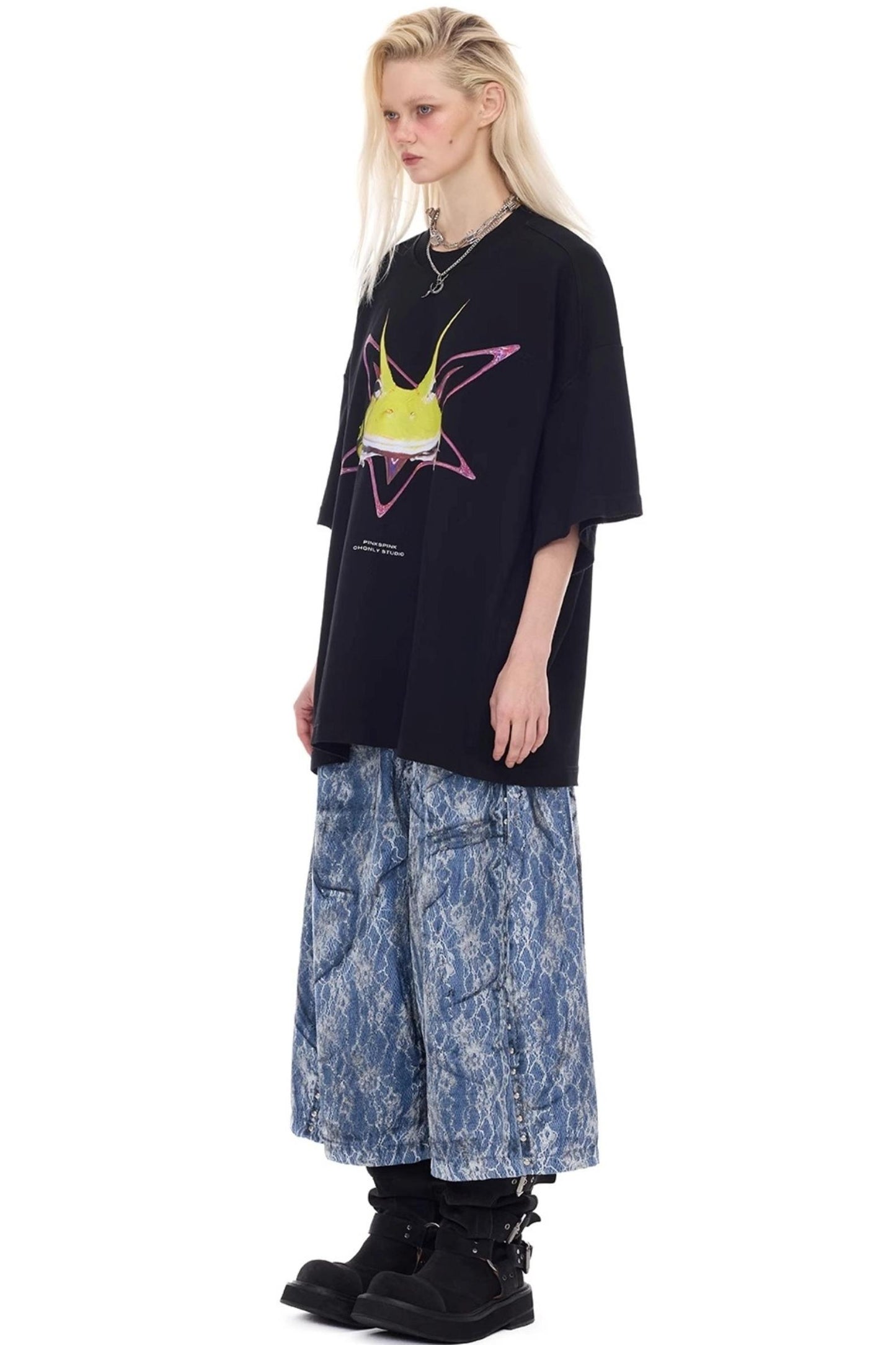 Electric Moon Denim Shorts