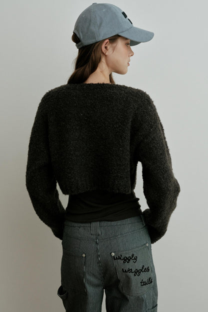 Light Luxury Wool Jacquard Top