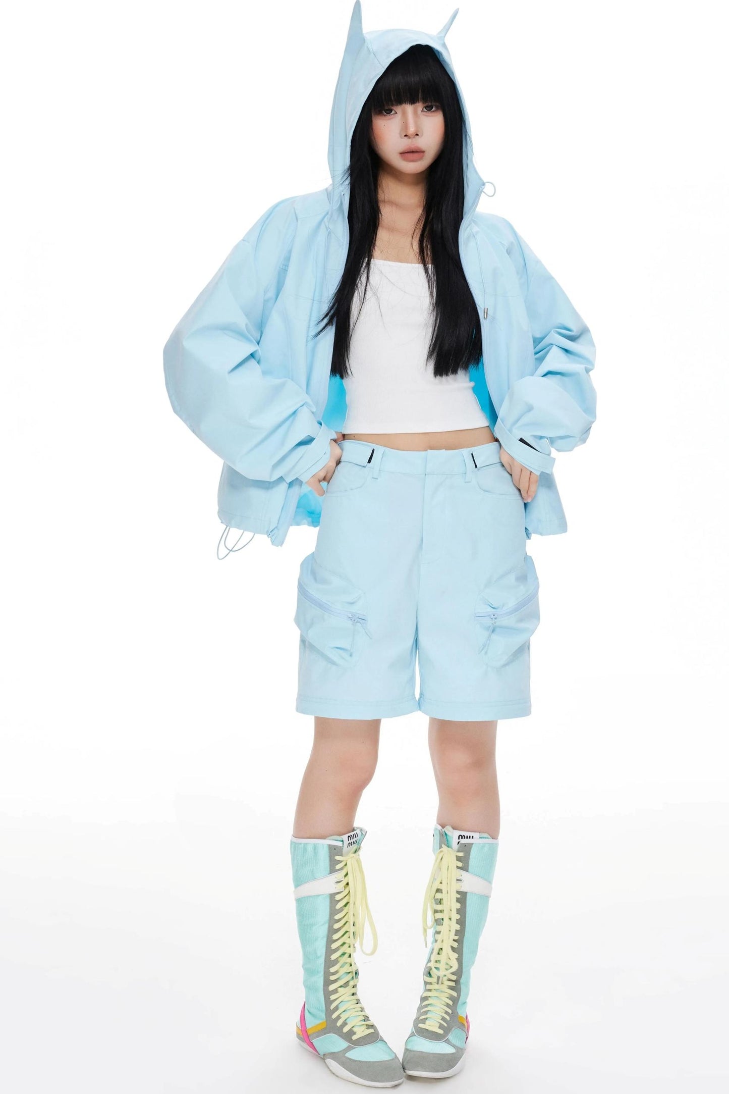 Windproof Waterproof Storm Jacket Pants Set-Up