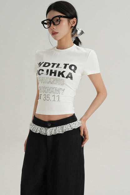 Trendy Short Sleeve Graphic Tee