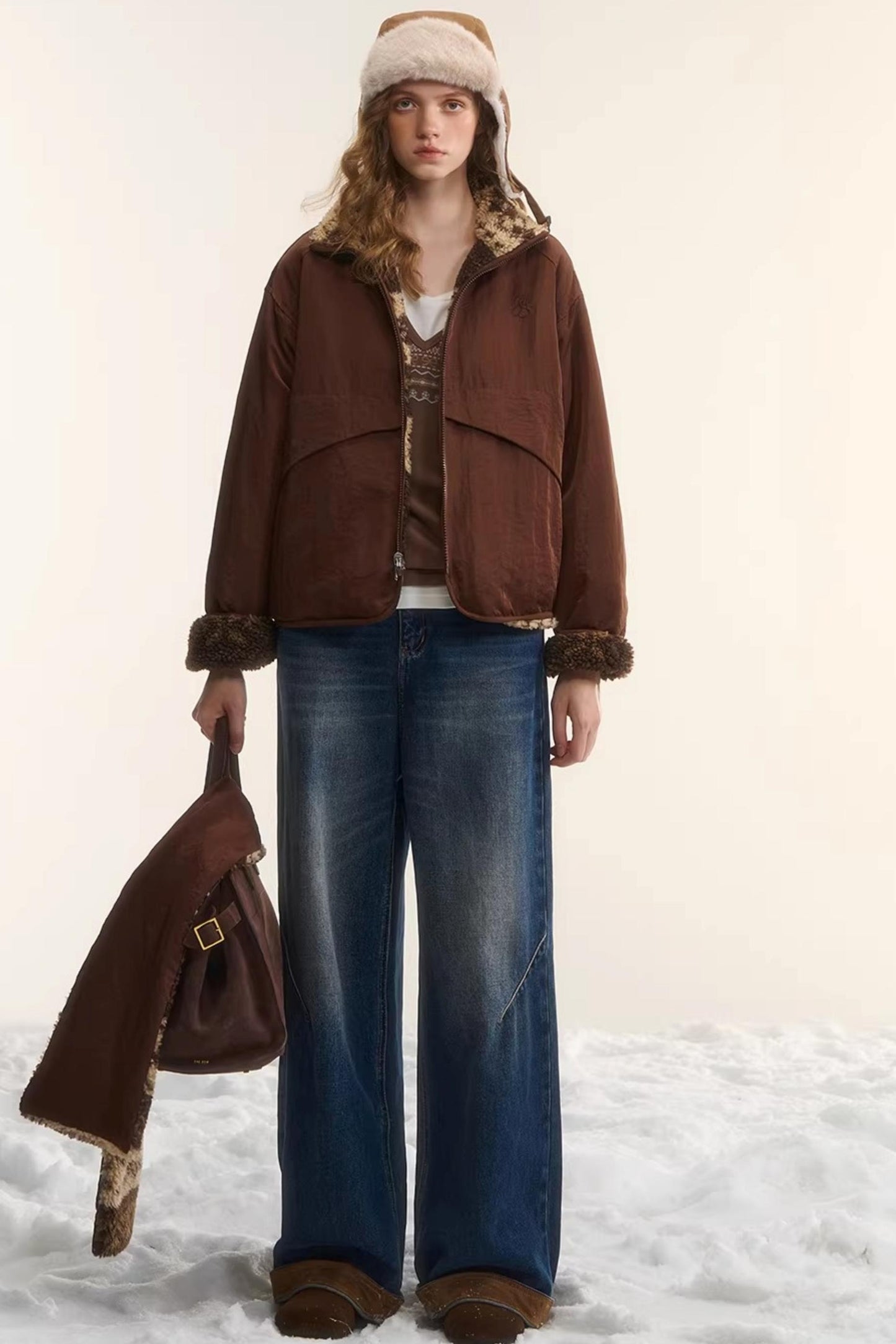 Reversible Fair Isle Fleece Jacket Set