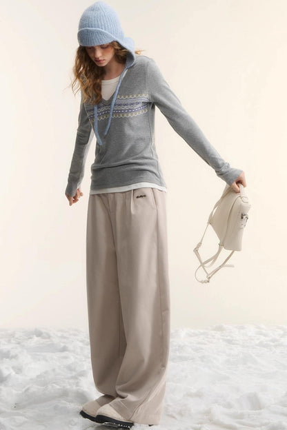 Fair Isle Two-Piece Top