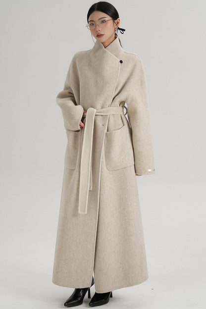 Stand-Up Wool Coat