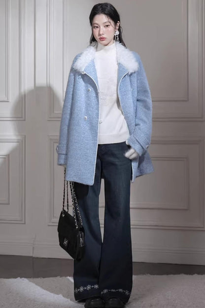 Blue Island Wool Coat