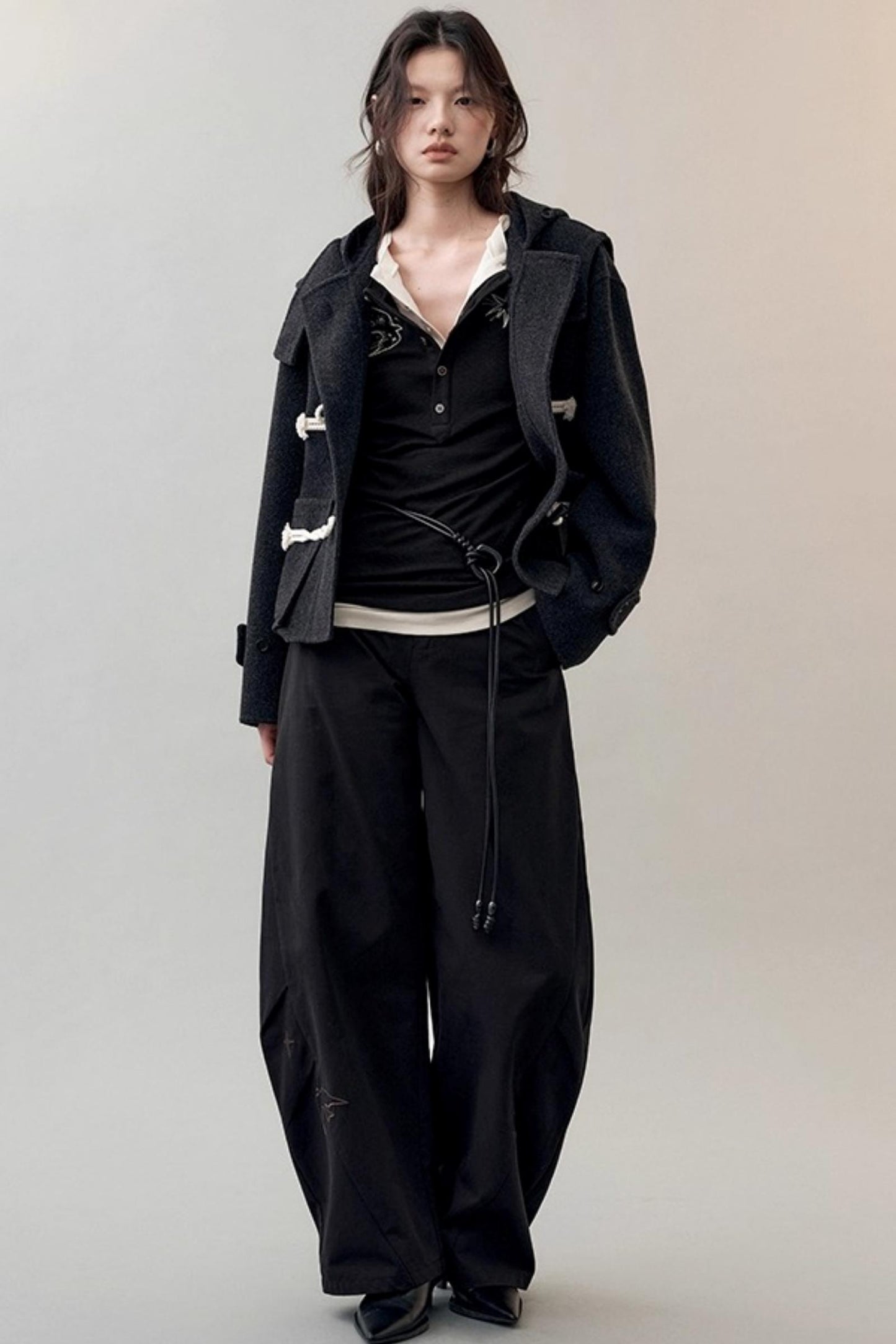 Star Bird Embellished Loose Pants