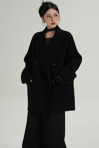 Woolen Elegance Long Coat
