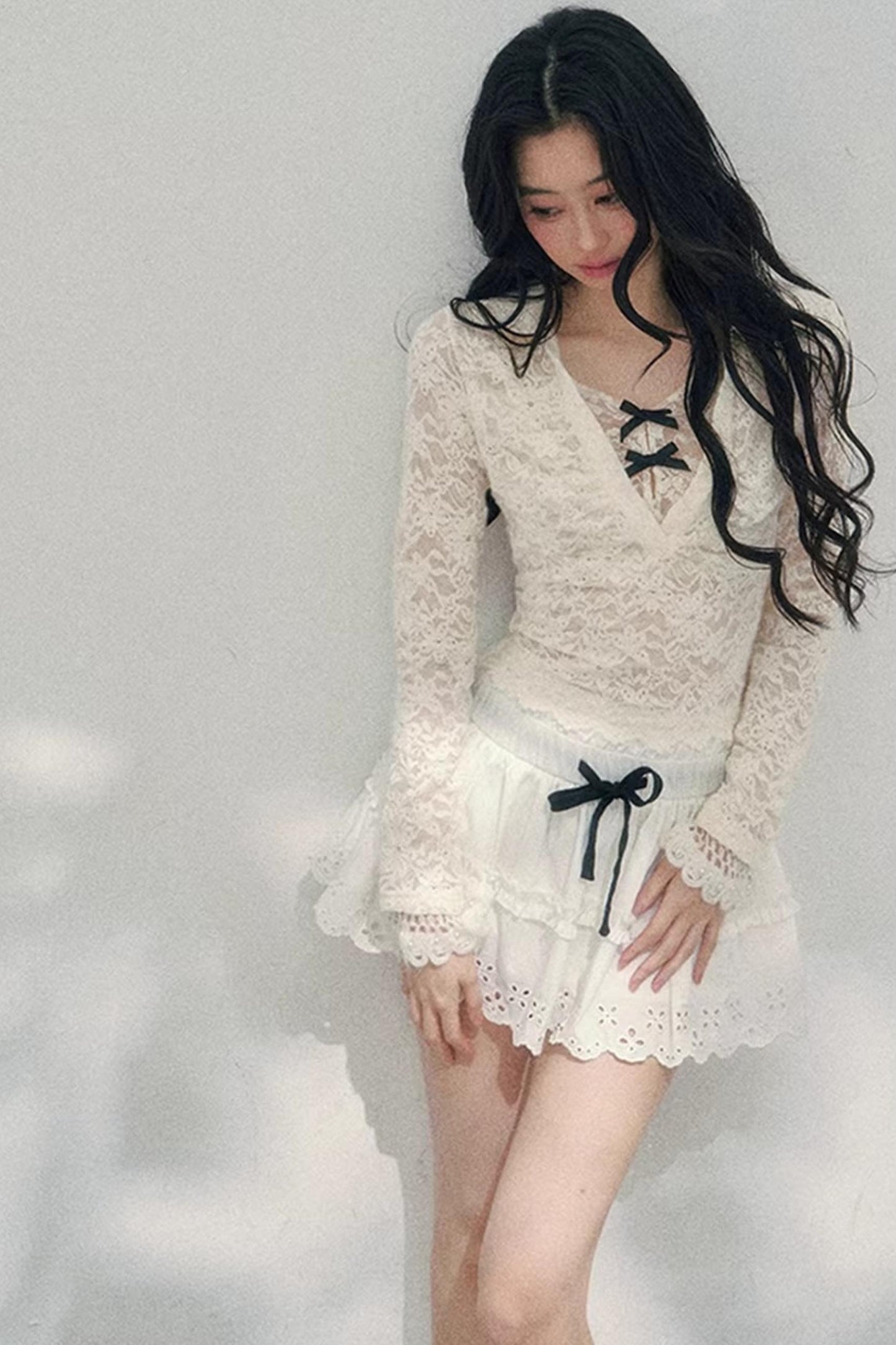 Blurred Focus Lace Top