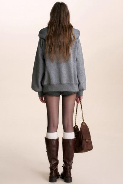 Fine Glitter Hooded Jacket