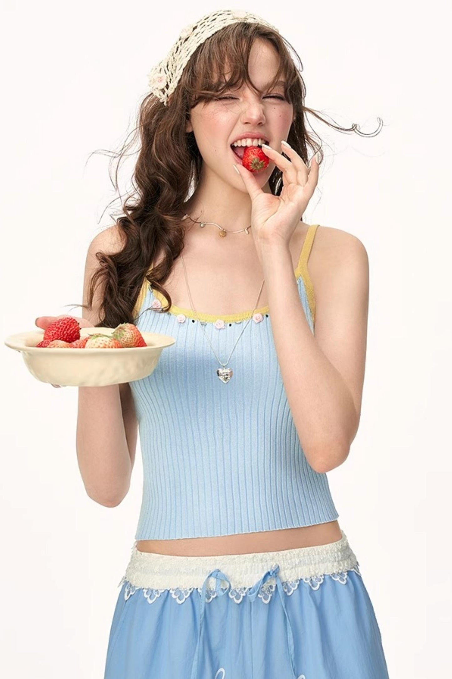 Striped Beaded Camisole