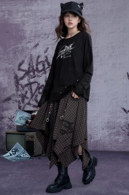 Fighting Spirit Knitted Long-Sleeved T-Shirt