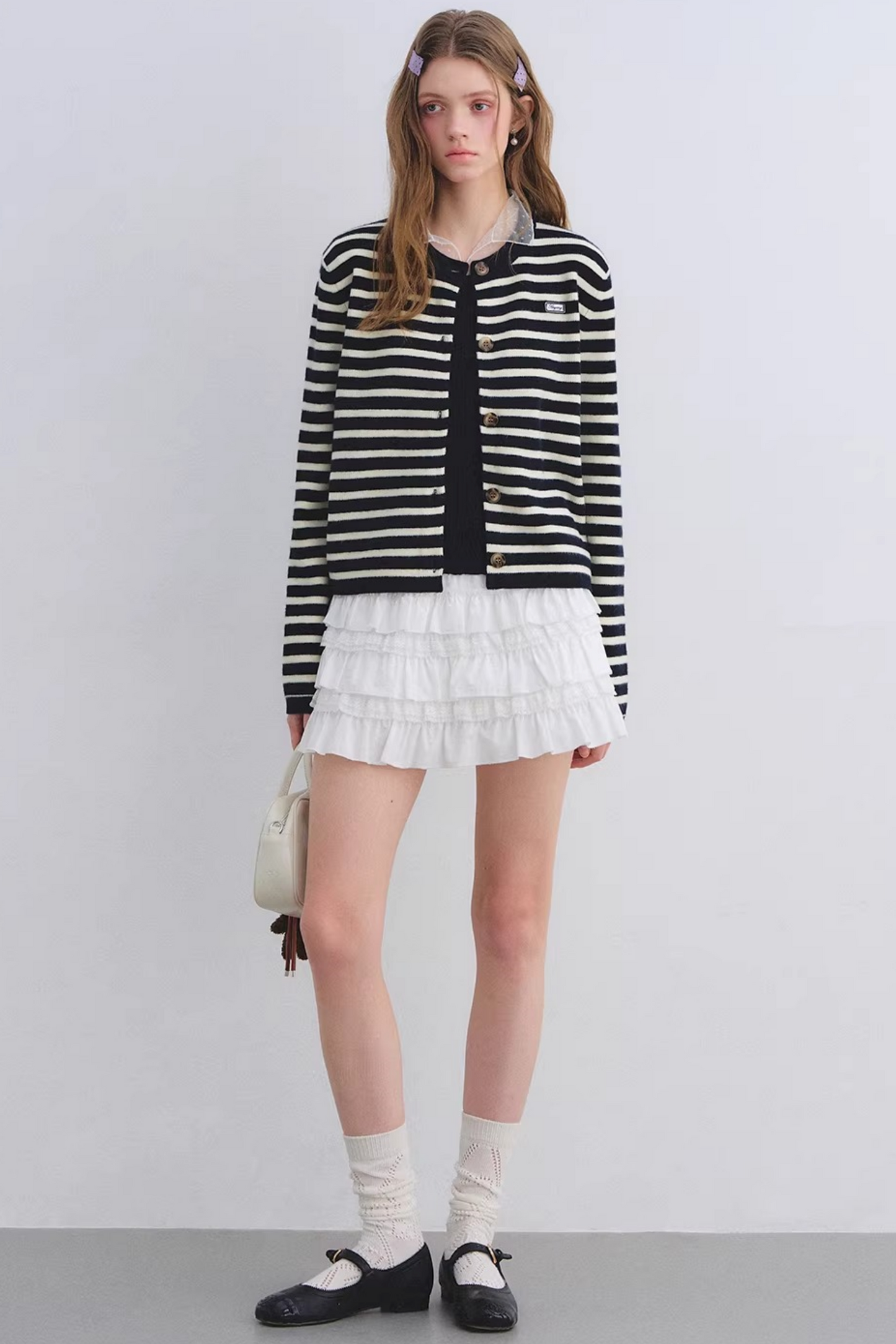 Wool Blend Retro Cardigan