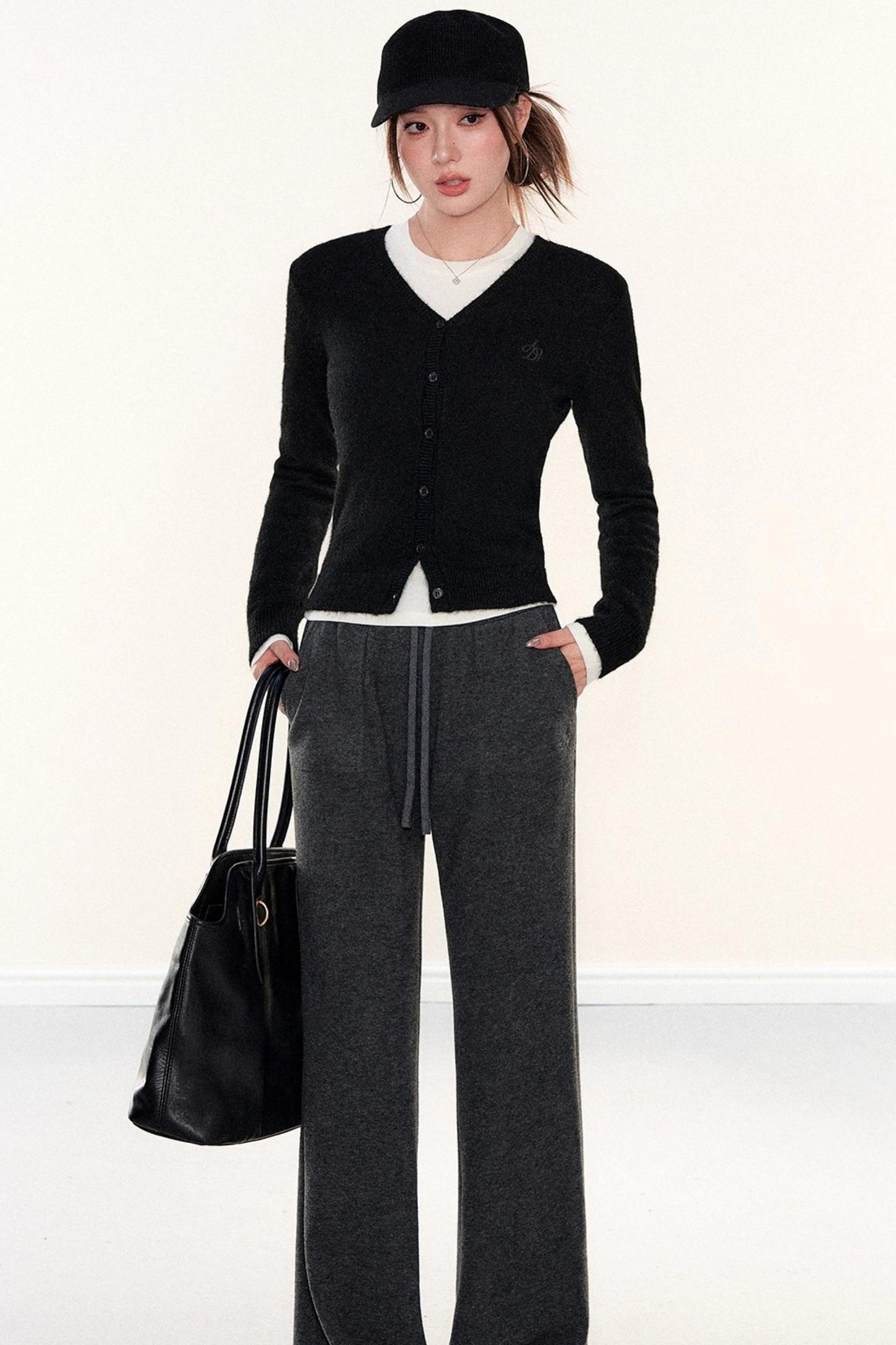 Fleece-Lined Glutinous Rice Pants