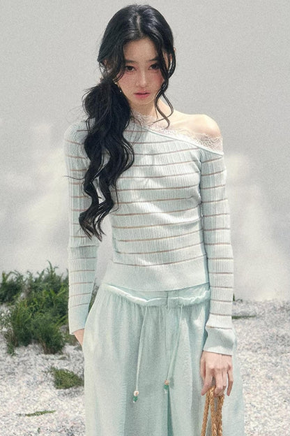 Gentle Glance Knitted Lace Top