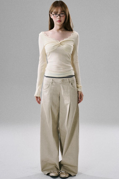 Stretch Lace Slim Fit Base Top