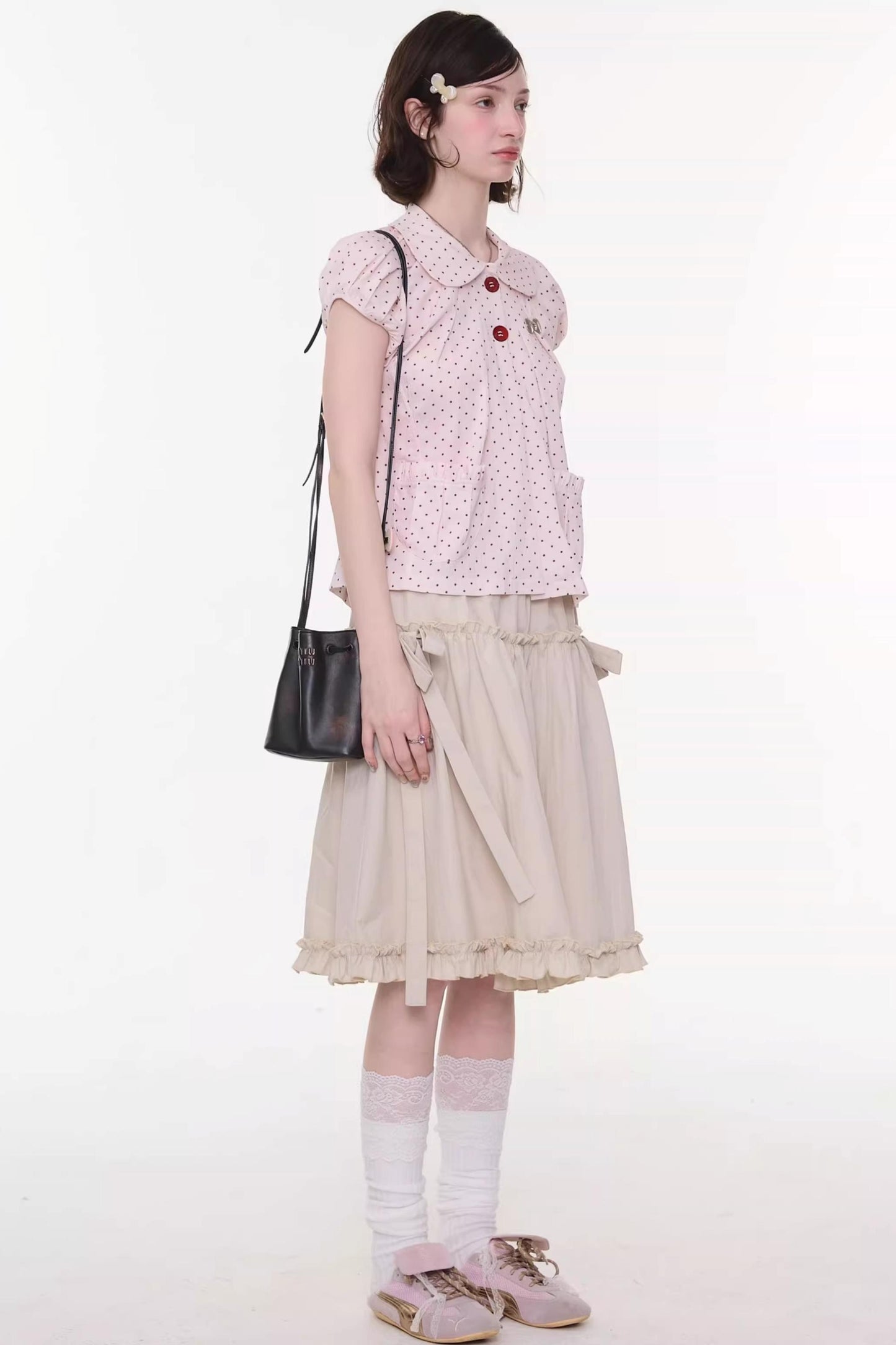 Sweet Starry Sky Polka Dot Blouse