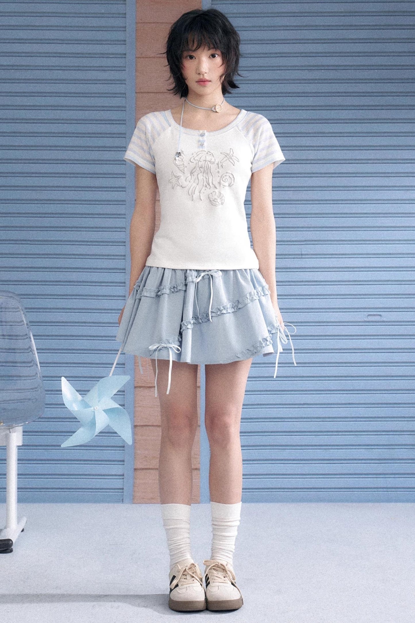 Striped Patchwork Tee