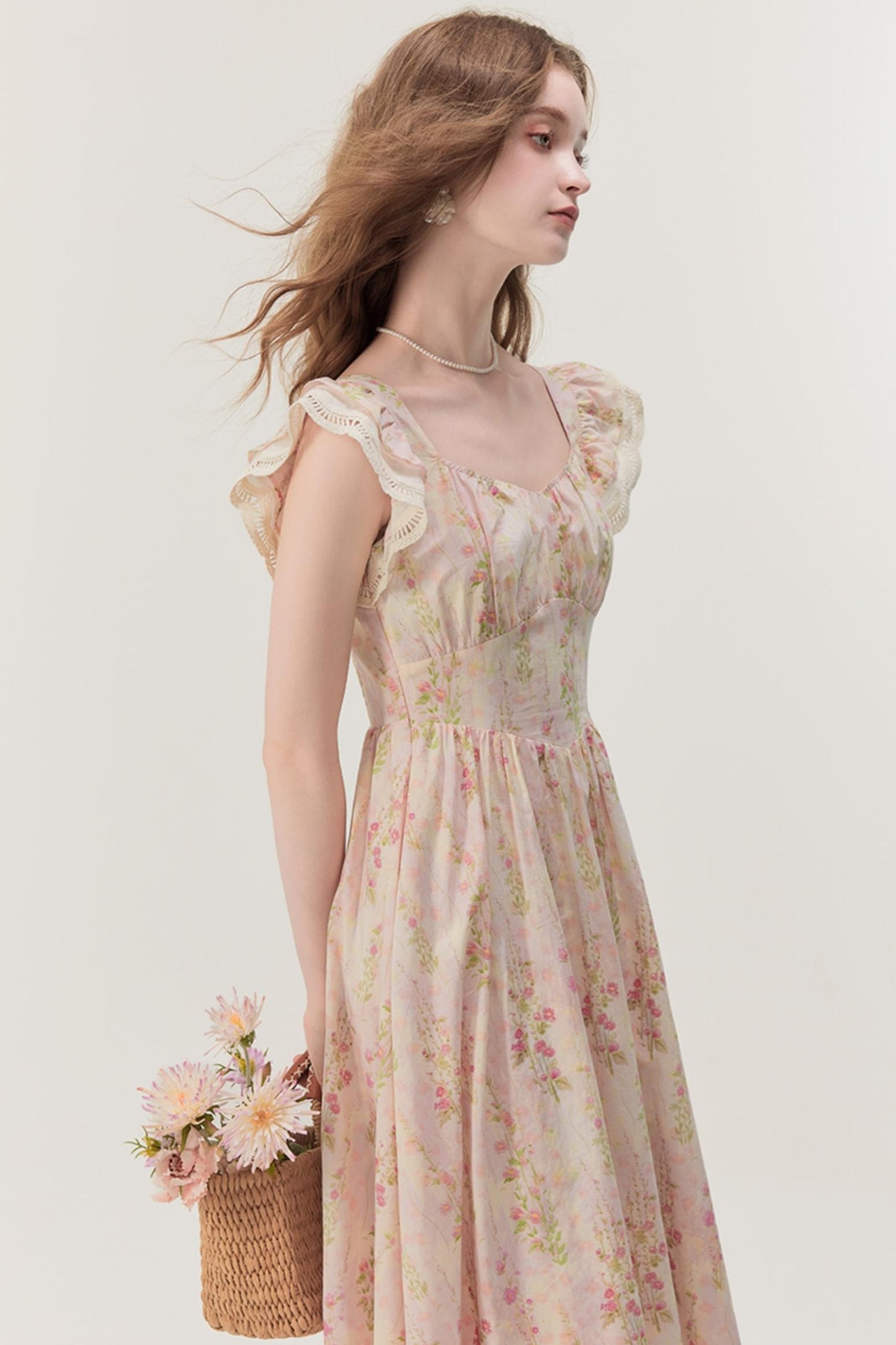 French Lace Floral Dress