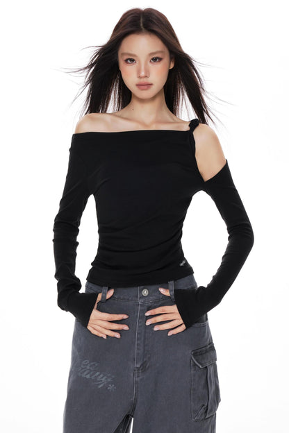 Twisted Pleated Knitted Top