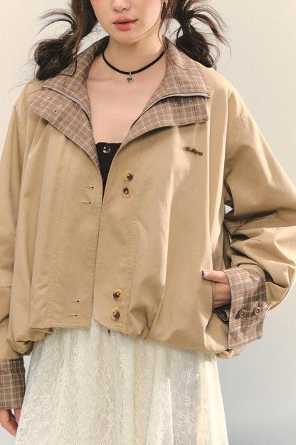 Patchwork Cocoon Jacket Set-Up