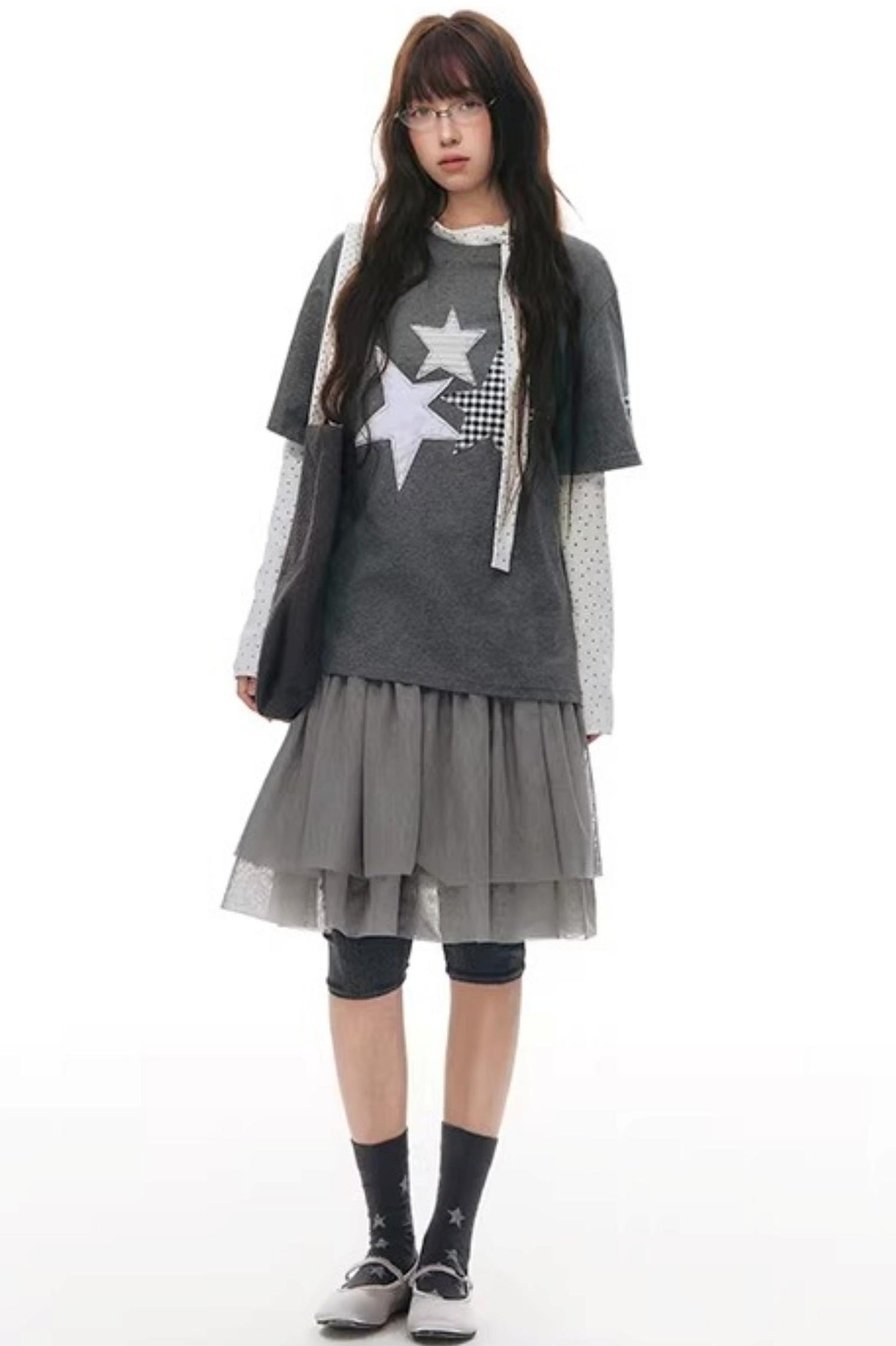 Star Patch Embroidered T-Shirt