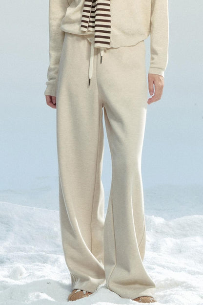 Winter Drape Wide-Leg Pants