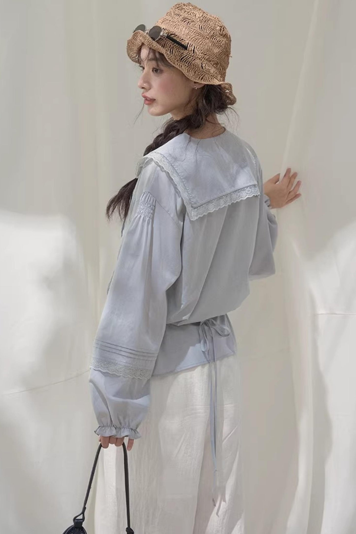 Navy Collar Breeze Shirt