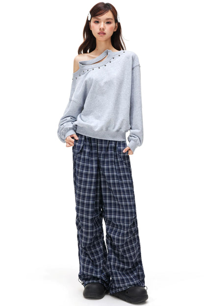 Plaid Revival Drapey Pants