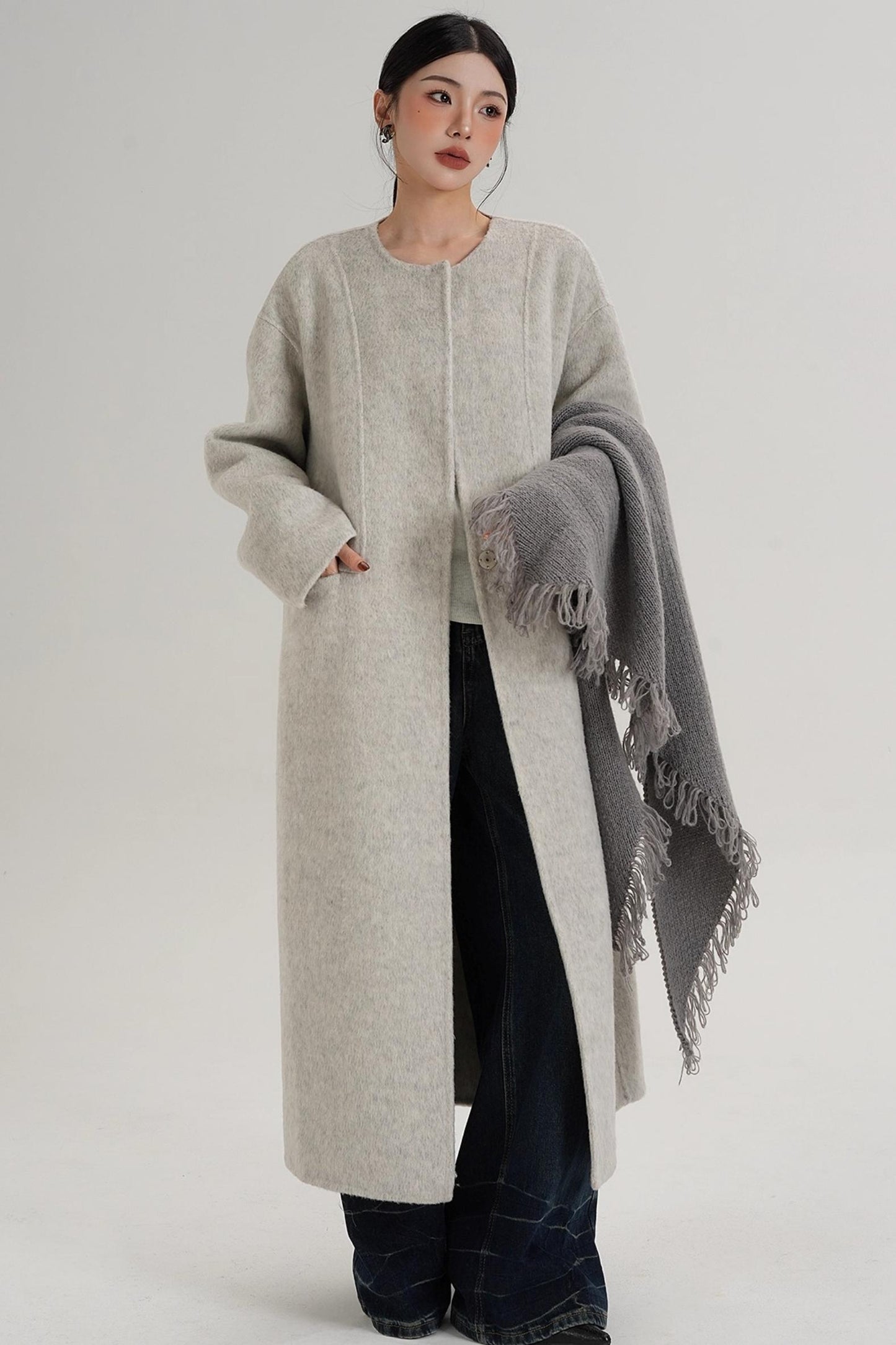 Elegant Double-Sided Woolen Coat