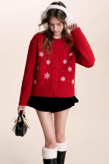 Snowflake Crochet Cardigan