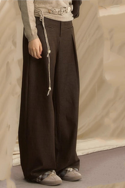 Autumn Souvenir Wide-Leg Pants