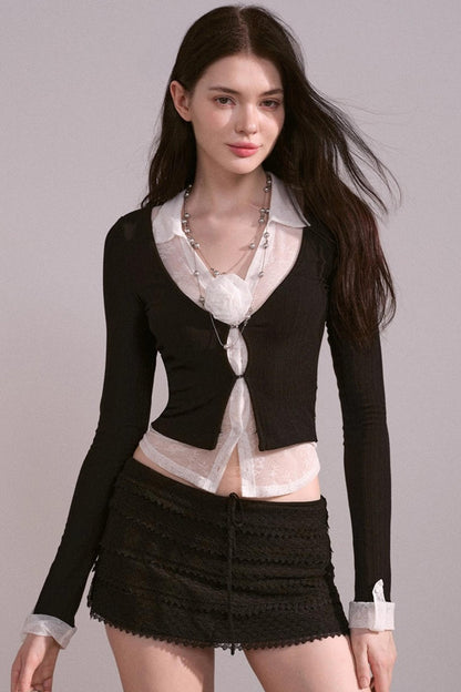 Luxury V-Neck Sweater Top