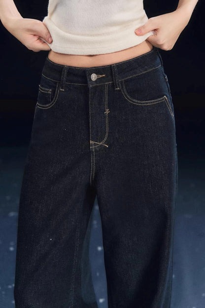 Stretch Raw Denim Jeans