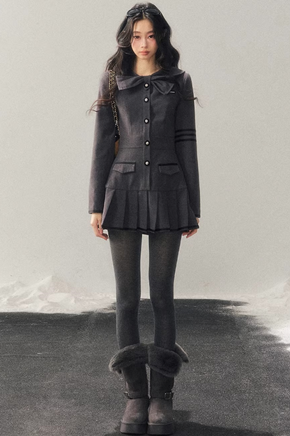 Delicia Pleated Winter Dress