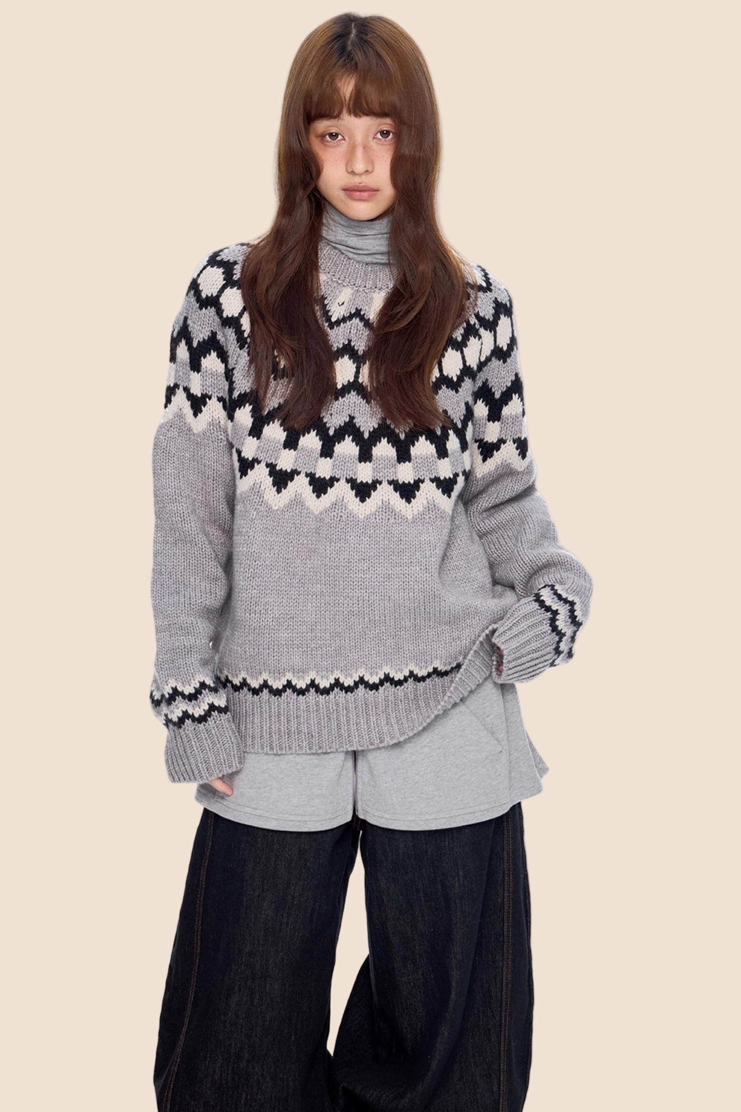 Fair Isle Knit Sweater