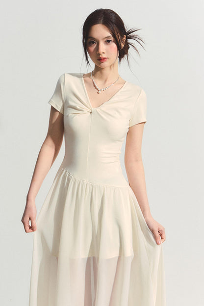 Twist Summer A-Line Dress