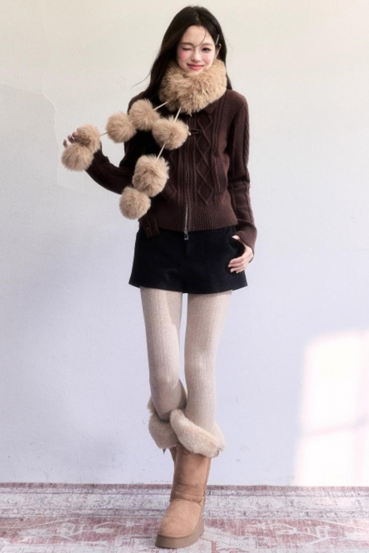 Little Deer Vintage Knit Sweater