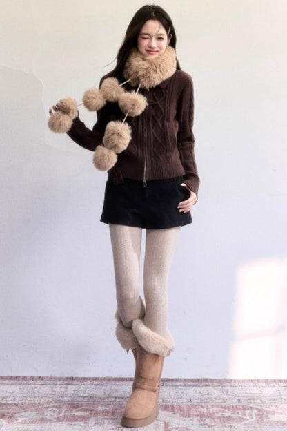 Little Deer Vintage Knit Sweater