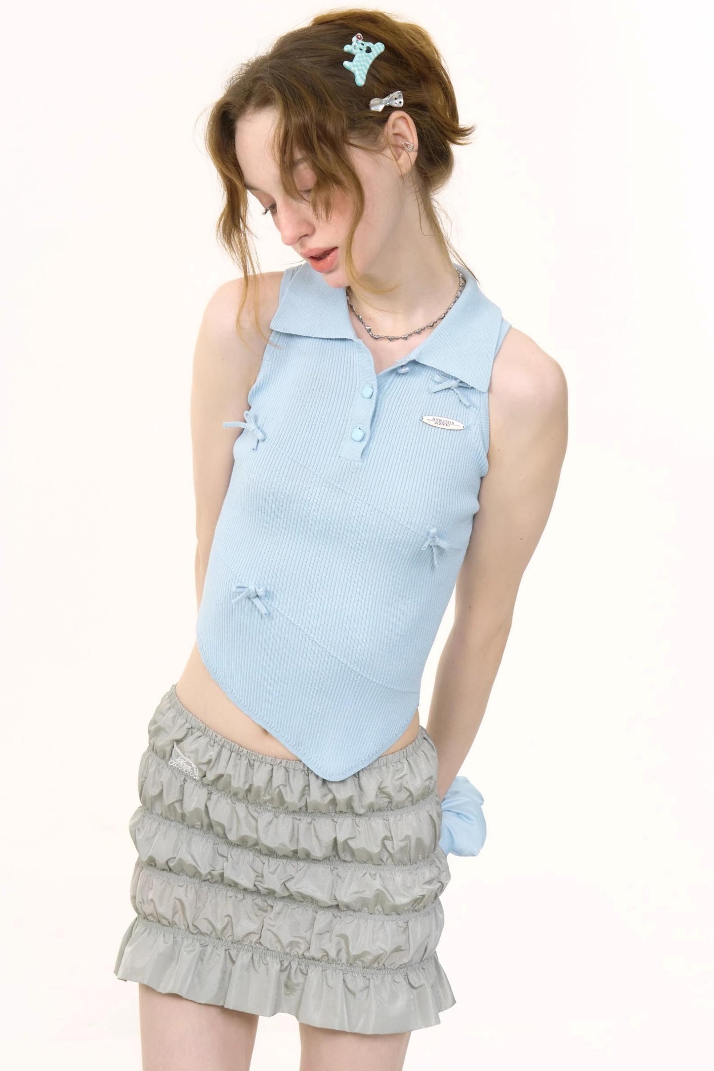 Chic Asymmetrical Polo Tank