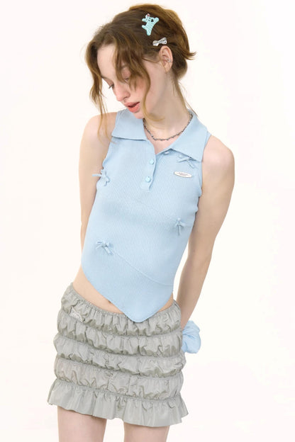 Chic Asymmetrical Polo Tank