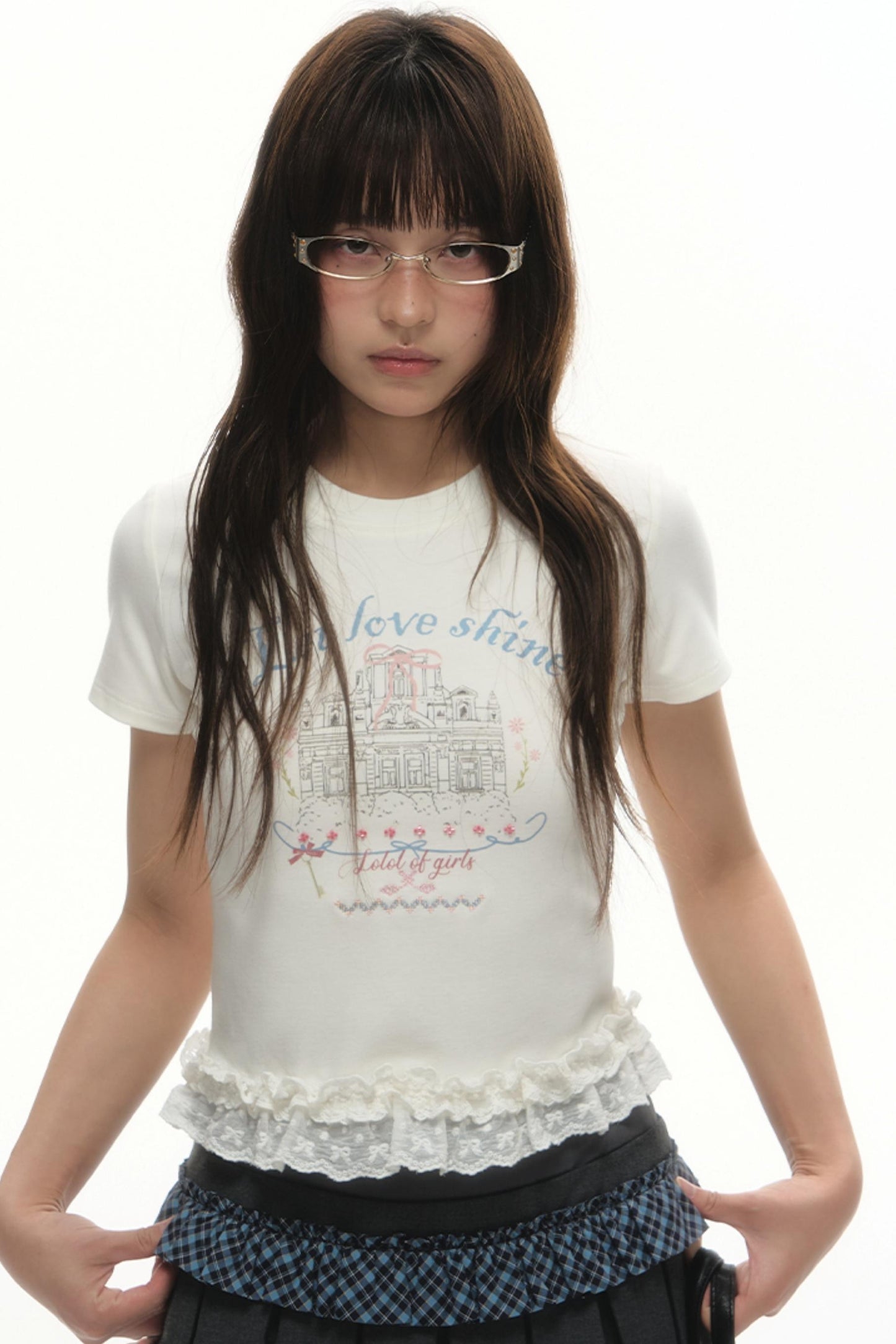 Lace-Trimmed Summer Tee