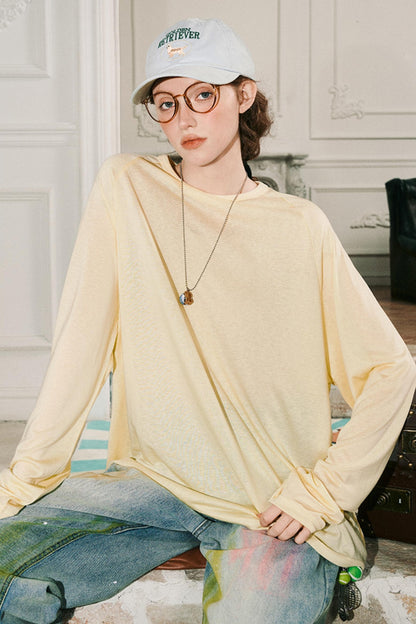 Town Smocked Long Sleeve Tee